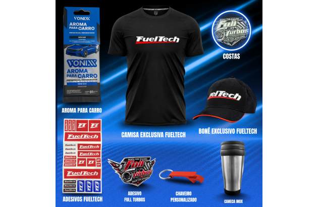 Fueltech Ft300 Sem Chicote 3m + Mega Brindes Camiseta Gel+bc