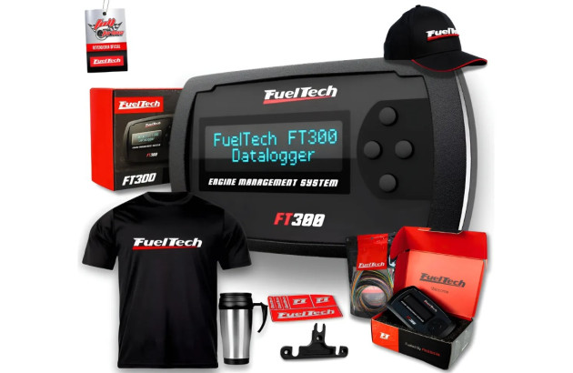 Fueltech Ft300 Com Chicote 3m + Mega Brindes Camiseta Gel+bc