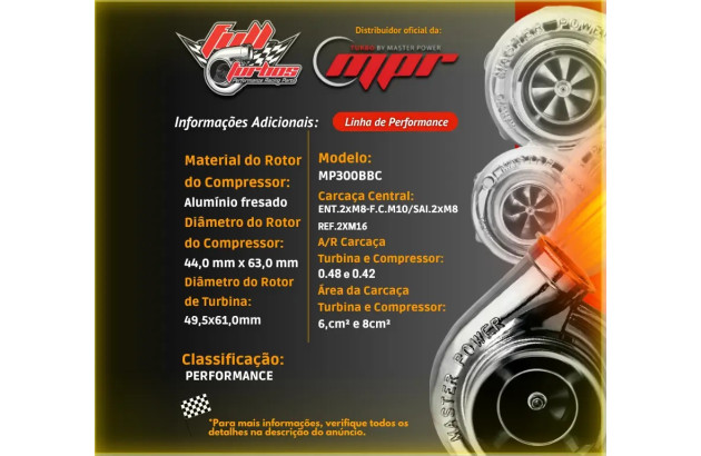 Turbina Master Power Roletada RB4449 .48 Valvulada