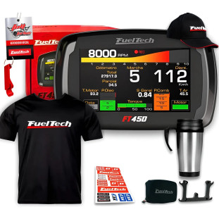 Fueltech Ft450 S/ Chic + Mega Brinde Camiseta Bordo Gel Bc