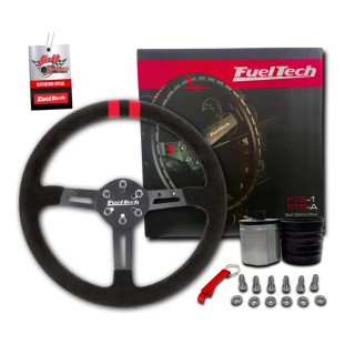 Volante Fts-1 + Cubo | Chevette Vermelho