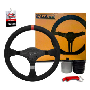 Volante Lotse Ring R Indicador Vermelho + Cubo Fixo Vw G1