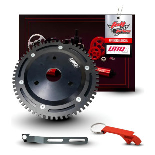 Polia Roda Fônica Opala 4cc E 6cc 1 Canal Preta Unique 1