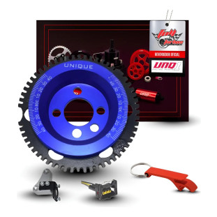 Roda Fônica Ap 8v Unique Azul + Suporte + Conector