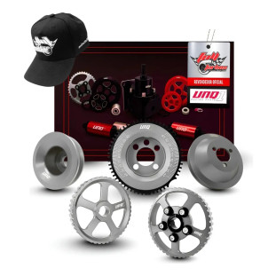 Kit Polias Street Com Roda Fonica Vw Ap 8v Prata Unique1