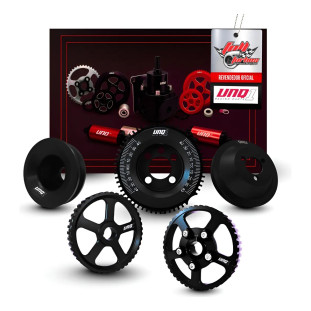 Kit Polias Street Com Roda Fonica Vw Ap 8v Preto Unique1