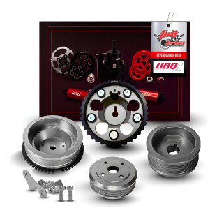 Kit Polias Poly V Chevette Ohc Com Fônica Prata Unique1