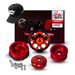 Kit Polias Poly V Chevette Ohc Com Fônica Vermelho Unique1