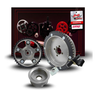 Kit 3 Polias Celta / Corsa / Montana Com Fonica Poly V Prata