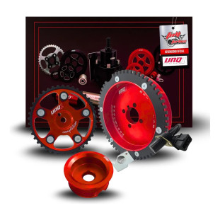 Kit 3 Polias Celta / Corsa / Montana C/ Fonica Poly Vermelho