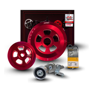 Kit Polias Fusca Vermelho Com Esticador Poly V Unique1