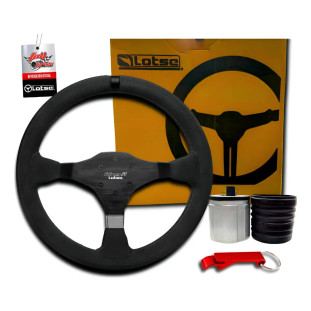 Volante Lotse Ring R Indicador Preto + Cubo Fixo Gm Chevette