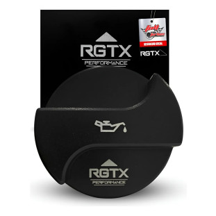 Tampa De Óleo Vw Ap Em Alumínio Preta - Rgtx