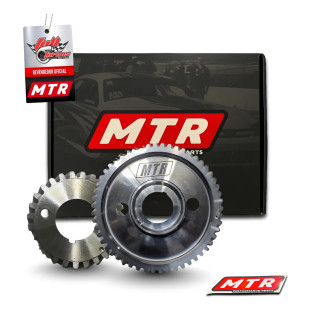 Conjunto De Engrenagens Polia Comando Opala + Boné