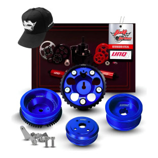 Kit Polias Poly V Chevette Ohc Com Fônica Azul Unique1