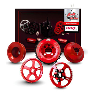 Kit Polias Street Com Roda Fonica Vw Ap 8v Vermelho Unique1