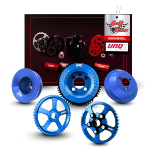 Kit Polias Street Com Roda Fonica Vw Ap 8v Azul Unique1